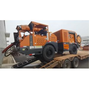 Buy cheap 385mm Ground Clearance Robotic Wet Concrete Sprayer with 80m Cable Reel Length and Up To 8.5m Shotcrete Distance Upward from wholesalers
