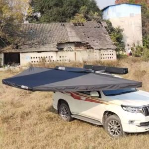 Buy cheap Retractable Waterproof 180 Degree Foxwing Awning Folding Arm Awnings With Led from wholesalers