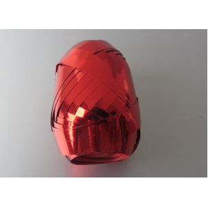 Yellow Silver Blue Curling Ribbon Egg for wrapping , metallic poly ribbon Egg