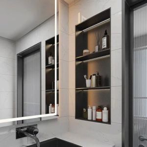 Buy cheap Rectangle Stainless Steel Wall Niche 201 304 Metal Shower Niche product