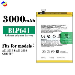 High Capacity 3000mAh 3.85v Li-ion Polymer Battery BLP641 for Oppo F3/A71 A71