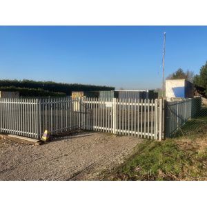 China Security D Pale Powder Coated Palisade Fencing 2750mm Width on sale