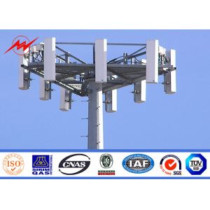 Buy cheap 50m Conical 138kv Power Transmission Tower / Power Transmission Pole from wholesalers