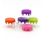 Buy cheap Silicone Cap Glass Concentrate Container Wide Neck Clear Borosilicate Glass Mini from wholesalers