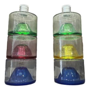 China 250ml 375ml Round Stackable Glass Bottle for Beverage Vodka Whiskey Wine Mini Cute Gin on sale