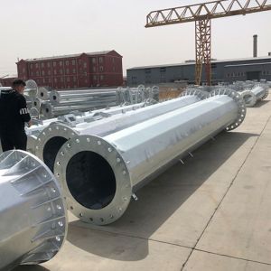 35kV Galvanized Octagonal Electrical Steel Pole With High Quality and Low Price