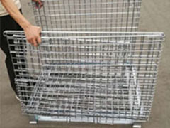 Quality Storage Wire Mesh Cage / Foldable Wire Mesh Container 800kg-1500kg for sale