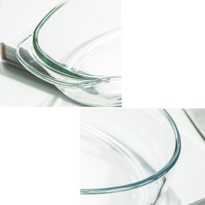 Buy cheap Microwave Oven Heated Transparent Glass Baking Tray from wholesalers