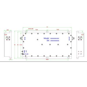 Buy cheap Navigation PA RF Amplifier Module NXPA7.7-8.5GHz-50W product