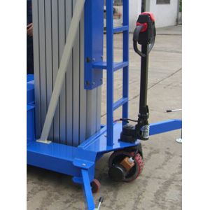 Buy cheap 14M 300Kg Loading Capacity Motorized Aluminum Aerial Work Platform With Quadruple Mast from wholesalers