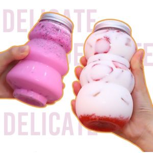 Buy cheap Insulated Leak Proof Plastic Milk Tea Bottles With Modern Handles from wholesalers