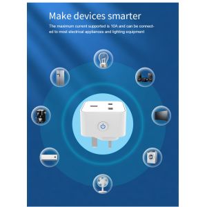 Buy cheap tuya wifi smart socket Remote &Voice control plug with Scheduling and automation functions support Alexa voice control from wholesalers