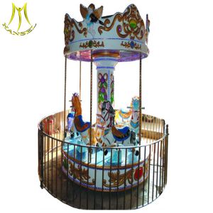Hansel mechanical horse ride for sale 3 seats mini carousel for sale