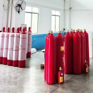Buy cheap Red Carbon Dioxide Fire Suppression Systems For Computer Room from wholesalers