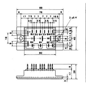 Buy cheap IGBT Power Module 6DI15A-050 POWER TRANSISTOR MODULE FUJITSU IGBT Power Module from wholesalers