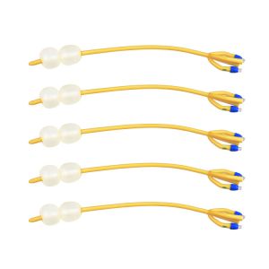 Buy cheap 24Fr 50cc Latex Foley Catheter 4 Way Dual Balloon Intermittent from wholesalers