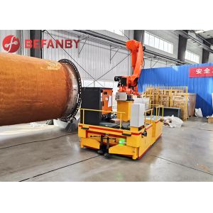 Intelligent Factory Use With Robotic Arm Automiatic Guided Vehicles