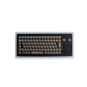 Buy cheap Stainless Steel Industrial Black Keyboard With Touchpad IP65 Waterproof Panel Mount from wholesalers