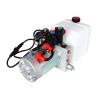 Buy cheap DC 12V 1.6kw 2-Way Double Acting Hydraulic Power Unit for Flying Wing Car Caravan Cranes with Plastic Fuel Tank and 4-Button Remote Control from wholesalers