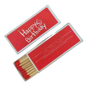 Paperboard Cigar Packaging Box Luxury Black Match Stick Box