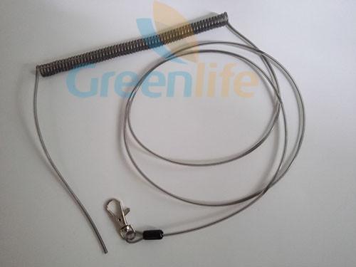 Buy cheap Safety Coiled Cable Tool Lanyard w/Long Straight Cord Attaching to Pen for Customer Conveniently Using from wholesalers