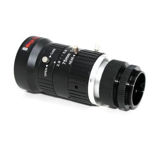Buy cheap 8Mega Pixel HD 75mm CCTV C Mount Lens Manual Iris Manual Focus F1.8 Aperture 1" Image Format Industrial Security Camera from wholesalers