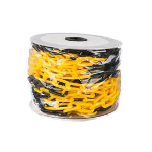 Buy cheap Durable and Weather-Resistant Plastic Link Chain with High-Quality Polyethylene and Red-White Alternate Colored Links for Roadway Safety from wholesalers