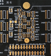 1oz Copper ENIG Surface Black Soldermask Electronic Printed Circuit Board PCB