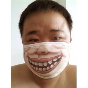 China hot 3D printing funny cotton face mask