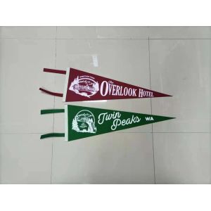 Buy cheap CMYK Printing OEM Triangle School Pennant Flag Digital Printing from wholesalers