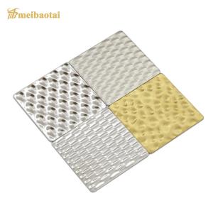 China Ss304 Stainless Steel Color Sheets Polish Golden Embossed Stamped on sale
