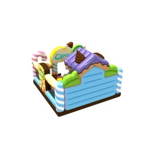 Buy cheap Inflatable Fun City Christmas Candy Themed Park w/ Amusement Park Fun For Children from wholesalers