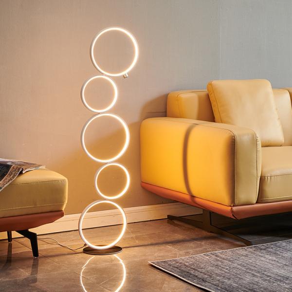 Buy cheap Modern LED Floor Lamp Touch Switch Ring Indoor Decor Light Nordic led floor lamp(WH-MFL-07） from wholesalers