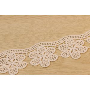 Multi Leaf Guipure Lace Trims Polyester 55mm Width For Multiusage