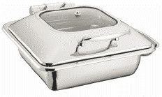 Buy cheap 400x440x300mm Commercial Cooking Equipment 6L 2/3 Rectangle Chafer W/O Frame Sliver Color from wholesalers