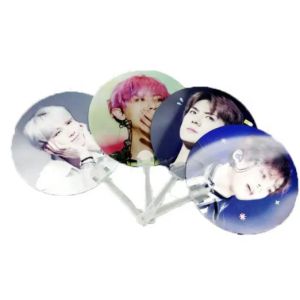Custom printed Plastic 0.6mm PET 3D Lenticular Custom Printed Hand Fan