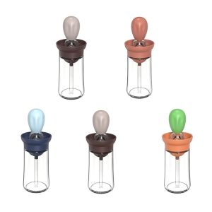 Buy cheap Silicone Brush Lid Empty 180ml Glass Olive Oil Bottle For Kitchen Cooking from wholesalers