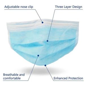 Buy cheap Blue 3 Layers Water Repellent Earloop Procedure Masks from wholesalers