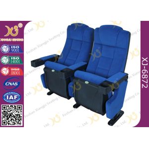 Buy cheap Lounge Back Folding Movie Theater Chairs With Spring / Theatre Room Chairs from wholesalers