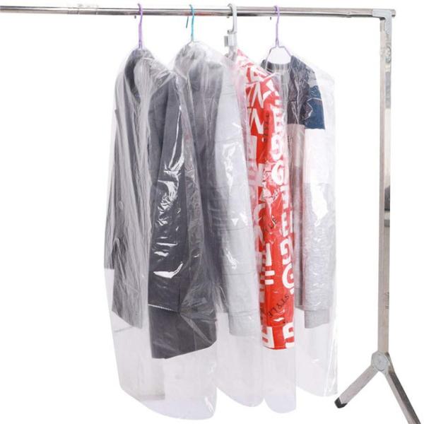 Quality Laundrette Disposable Clear Garment Bags Polythylene Clothes Protector Bags for sale