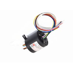 Compact Through Hole Slip Ring Rotating Speed 1000rpm For Power / Signal