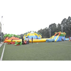 Buy cheap Waterproof Commercial Water Inflatable Theme Park With Plato PVC Tarpaulin from wholesalers
