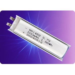 Buy cheap 3.7V 515mAh Lithium Polymer Battery 500 Cycles 1C Discharge from wholesalers