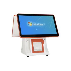 15.6 Dual Screen All In One Windows POS Machine Cashier Terminal With QR Code