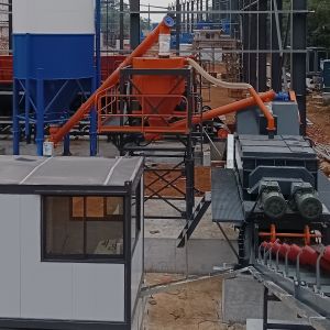 Buy cheap Building Work Ready Mix Precast Concrete Silo Batching Plant RMC 35-100m3/H from wholesalers