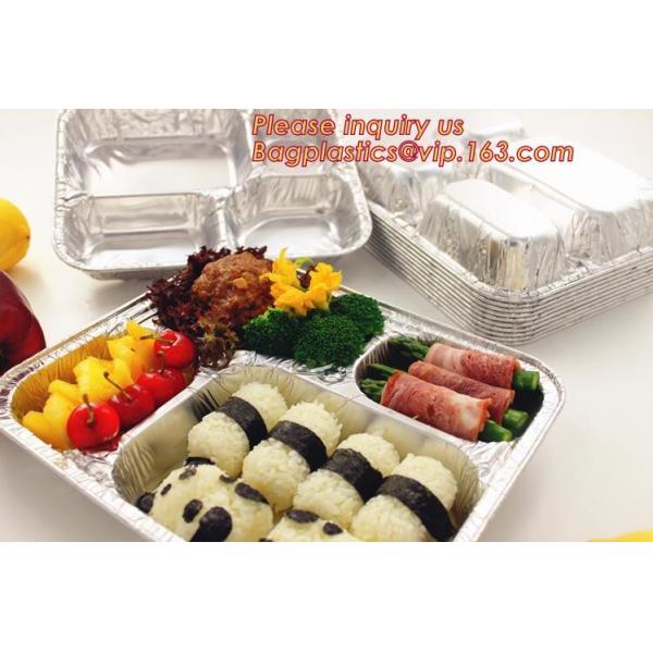 Buy cheap Two Compartments Disposable Aluminum Foil Containers for Takeaway Food Packaging and fast food,disposable aluminum foil from wholesalers