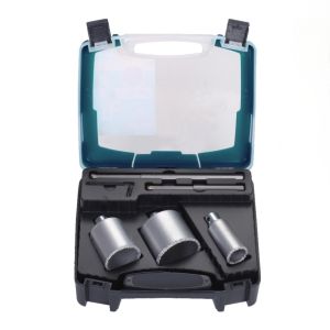 China 5PCs Tungsten Carbide Gritted Hole Saw Set Metal For Tile Concrete on sale