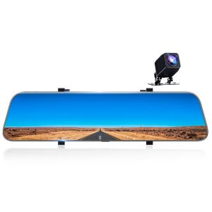 Buy cheap HD 12 Inch 2K 1440P Dual Car DVR Mirror Camera Built In G Sensor from wholesalers