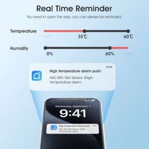 Tuya Zigbee Wifi Humidity Temperature Monitor Smart Hygrometer Thermometer