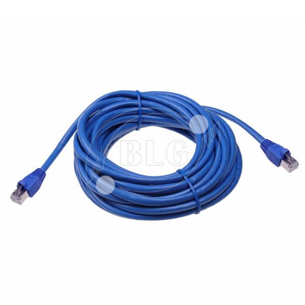 Full Copper STP Patch Cable Cat7 Type Gold Plated RJ45 Male Plugs / Plug Boots